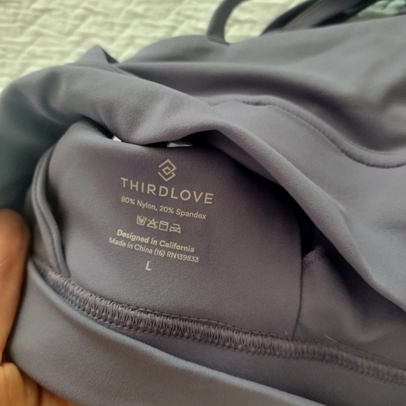 Third Love Lot Of 2 Strappy Spots Bras Sz L - Picture 6 of 7